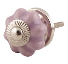 Lavender Small Ceramic Melon Drawer Knob online